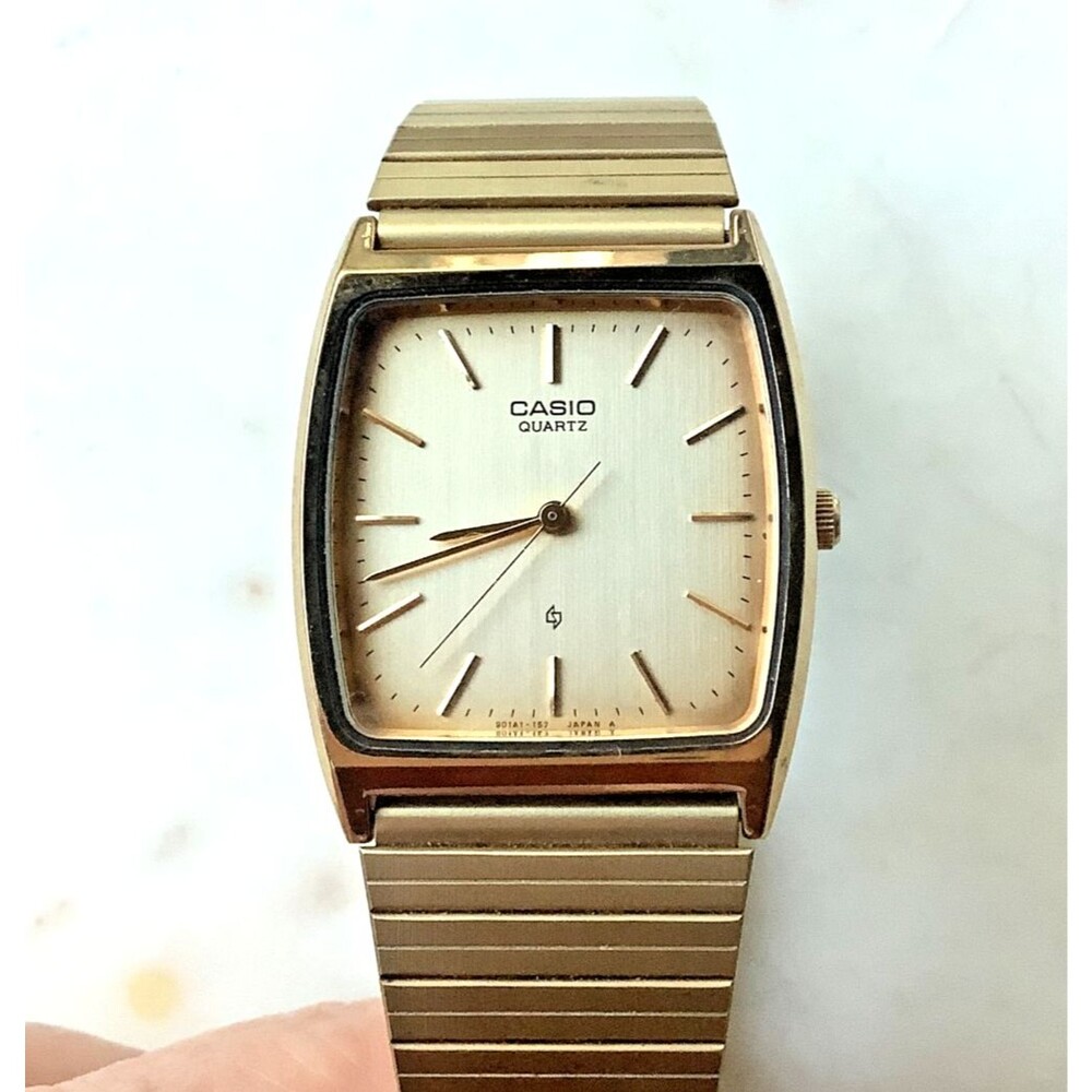 Vintage Casio Men Analog Quartz 317 MQ-301G Dress Watch Japan M Needs Battery